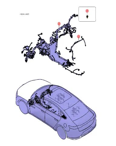 Жгут приборной панели BYD Han 13209945-00