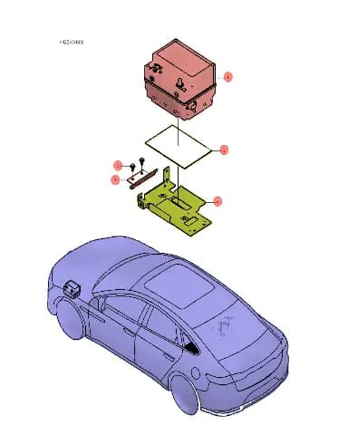 Стартерная железная батарея BYD Han 13309718-00