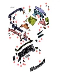 Передний отсек стабилизатор штанга в сборе BYD Han 13559851-00