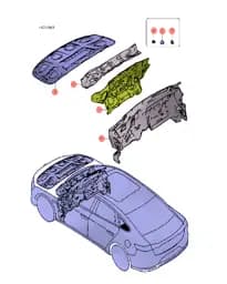 Изоляционный слой переднего капота BYD Han 13588863-00