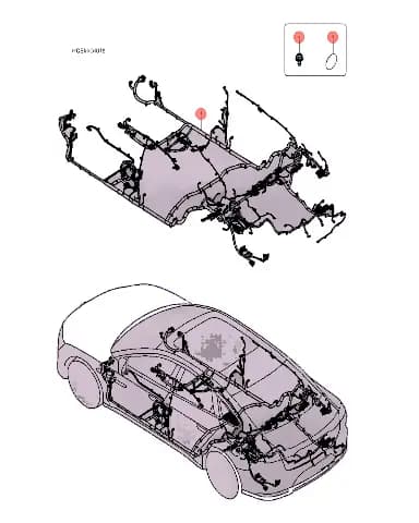 Пол жгут проводки BYD Han 13712312-00