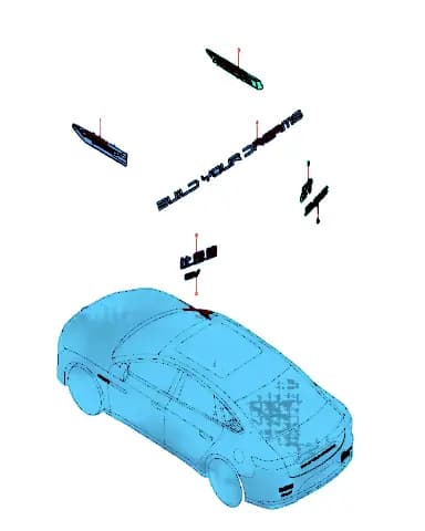 Правое крыло декоративная панель в сборе BYD Han 14425091-00