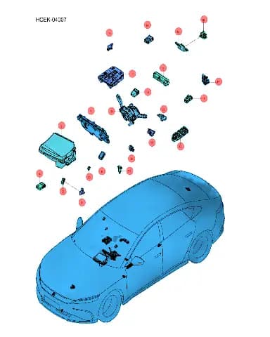 Экран проекционного дисплея BYD Han 15084561-00