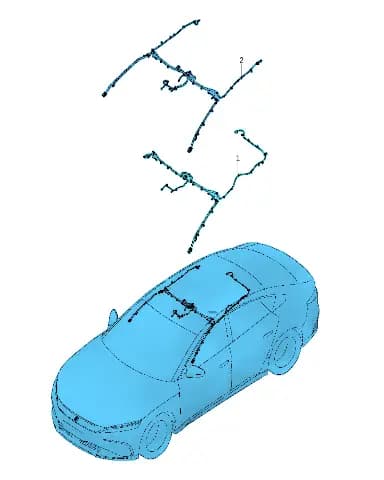 Крыша жгут проводки BYD Han 15646608-00