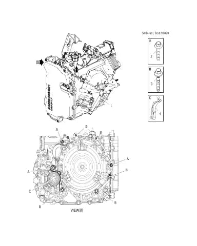 Передняя автоматическая трансмиссия для Chevrolet Monza, 24045007