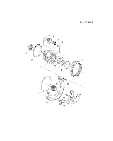 Подшипник корпуса переднего дифференциала для Chevrolet Monza, 24237375