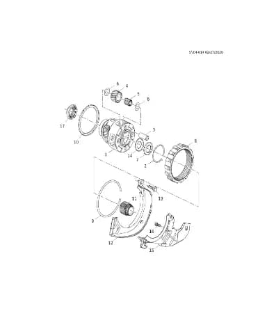 Пластина переднего дифференциала (пластик) для Chevrolet Monza, 24299056