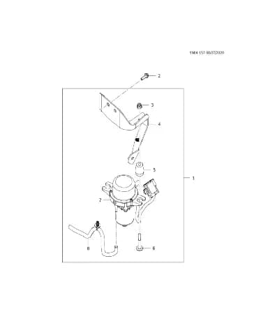 Насос вакуумного усилителя тормозов для Chevrolet Monza, 26251363