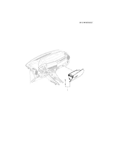 Буферный блок крышки вещевого ящика на панели приборов для Chevrolet Monza, 26403562