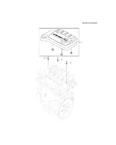 Болт крышки впускного коллектора для Chevrolet Monza, 11588967