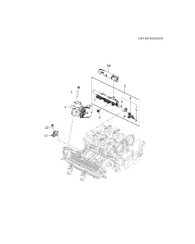 Болт передней крышки двигателя для Chevrolet Monza, 11609577