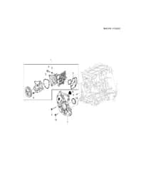 Направляющий штифт передней крышки двигателя для Chevrolet Monza, 24106522