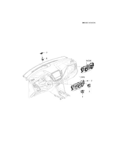 Датчик яркости автоматического управления фарой для Chevrolet Monza, 13525289