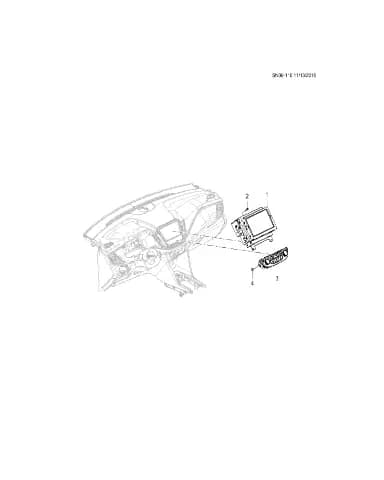 Управление стереомагнитолой AM/FM для Chevrolet Monza, 26667655