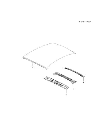 Опора дуги люка №1 для Chevrolet Monza, DY-26265447