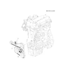 Натяжитель приводного ремня в сборе для Chevrolet Monza, 24111395