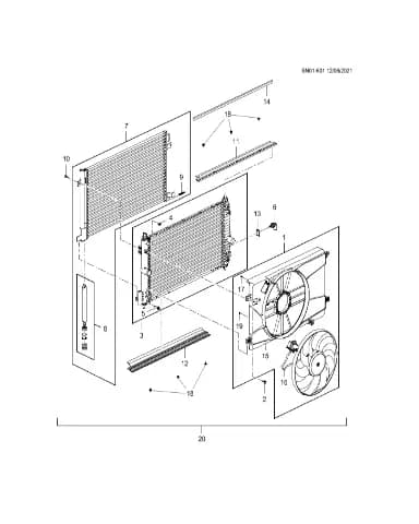 Гайка кожуха двигателя вентилятора охлаждения для Chevrolet Monza, 26384948