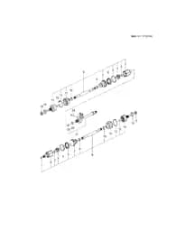 Стопорное кольцо кронштейна тройного шарнира равных угловых скоростей переднего ведущего вала для Chevrolet Monza, 90803136
