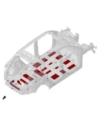 Демпферная подушка заднего пола передняя задняя для Leapmotor C11, 6601121-CM01