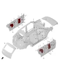 Нетканый материал для Leapmotor C11, F74B30FT99-000