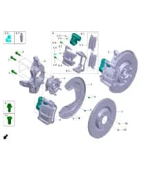 Левый задний поворотный кулак в сборе для Leapmotor C11, 3502011-CU02