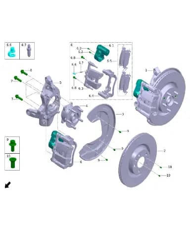Болт оси для Leapmotor C11, 3502046-CU02