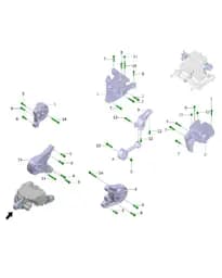 Гайка с шестигранным фланцем и мелким зубом для Leapmotor C11, Q32312T13F81-5