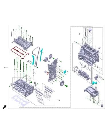 Компоненты головки блока цилиндров для Leapmotor C11, 7101115-SH01