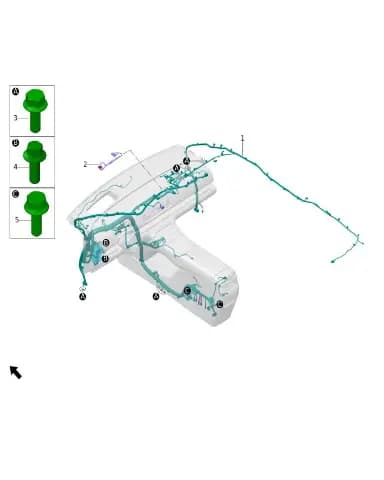Болт с шестигранным фланцем и крупными зубьями для Leapmotor C11, Q1840616T1F84-4