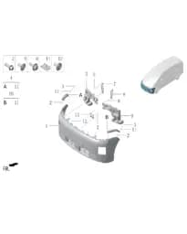 Передний бампер в сборе для Lixiang MEGA 2024, W01-28030015