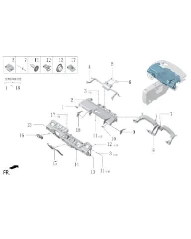 Пружинная гайка для Lixiang MEGA 2024, M01-89010051