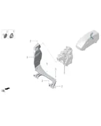 Шестигранная фланцевая гайка с плоской шайбой в сборе для Lixiang MEGA 2024, M01-89320206
