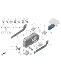 Корпус силовой розетки 220В для Lixiang MEGA 2024, W01-51010493