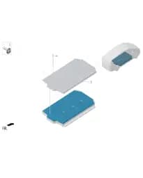 Верхняя крышка блока для Lixiang MEGA 2024, W01-90000679