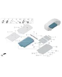 Блок заглушки для Lixiang MEGA 2024, W01-90000886