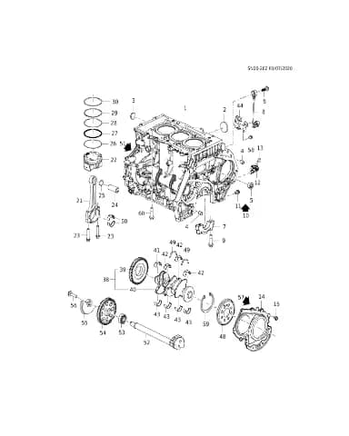 Ремонтный комплект поршневых колец для Chevrolet Monza, 24113215