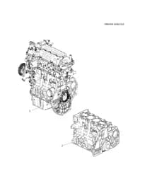Бензиновый двигатель (длинный цилиндр) для Chevrolet Monza, 24115110