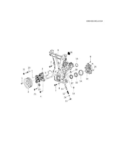 Герметик корпуса заднего сальника коленвала для Chevrolet Monza, 93733281