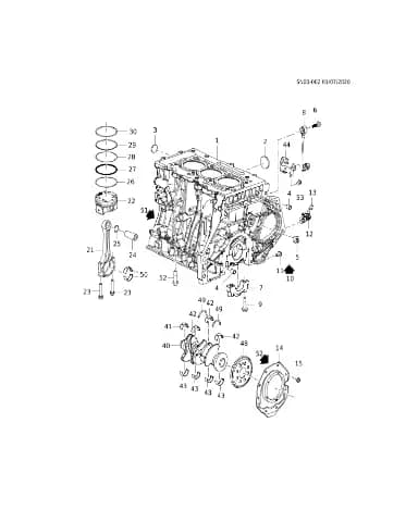 Крышка подшипника коленчатого вала для Chevrolet Monza, CHEVROLET-MONZA-000824