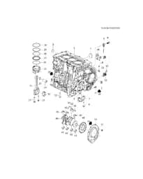 Блок цилиндров двигателя для Chevrolet Monza, SN00-102____2124111