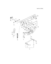 Гайка регулировочной тяги задней подвески для Chevrolet Monza, 11546367