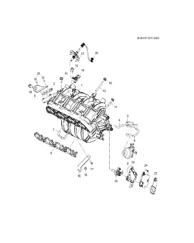 Гайка впускного коллектора для Chevrolet Monza, 24105660
