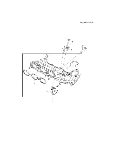 Впускной коллектор для Chevrolet Monza, 24111365