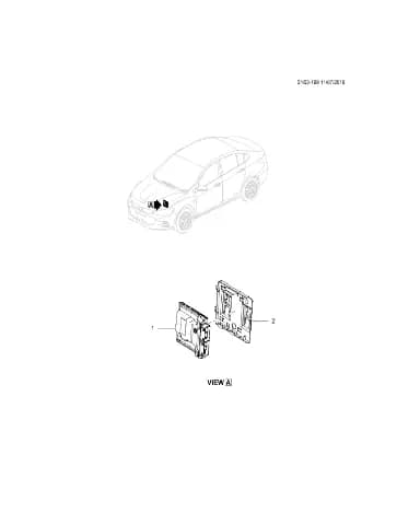 Кронштейн модуля управления двигателем для Chevrolet Monza, 24112028