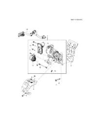 Перепускной клапан наддува воздуха для Chevrolet Monza, 24114077