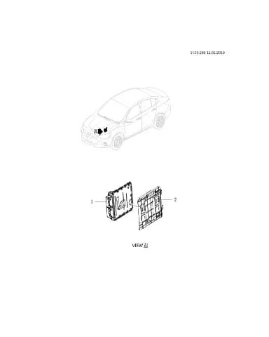 Кронштейн блока управления двигателем для Chevrolet Monza, 24118318