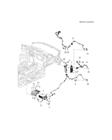 Кабели положительный и отрицательный аккумуляторной батареи для Chevrolet Monza, 26398275
