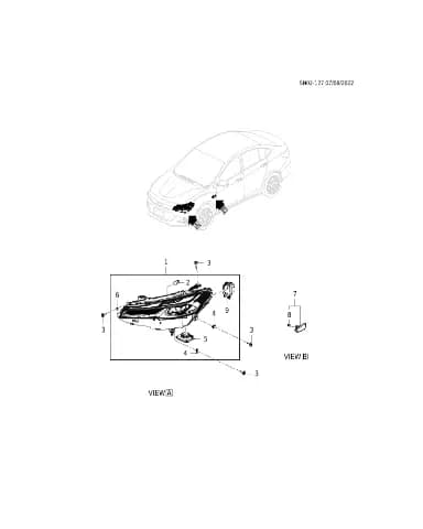 Блок управления дневными ходовыми огнями для Chevrolet Monza, 26408237