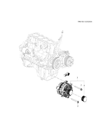 Генератор для Chevrolet Monza, 26408371
