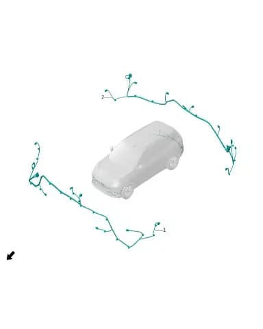Жгут заднего бампера в сборе для Leapmotor C11, 8711400-CU21